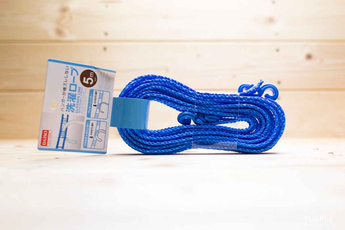 100円均一「ダイソー」の旅行に便利な洗濯ロープ