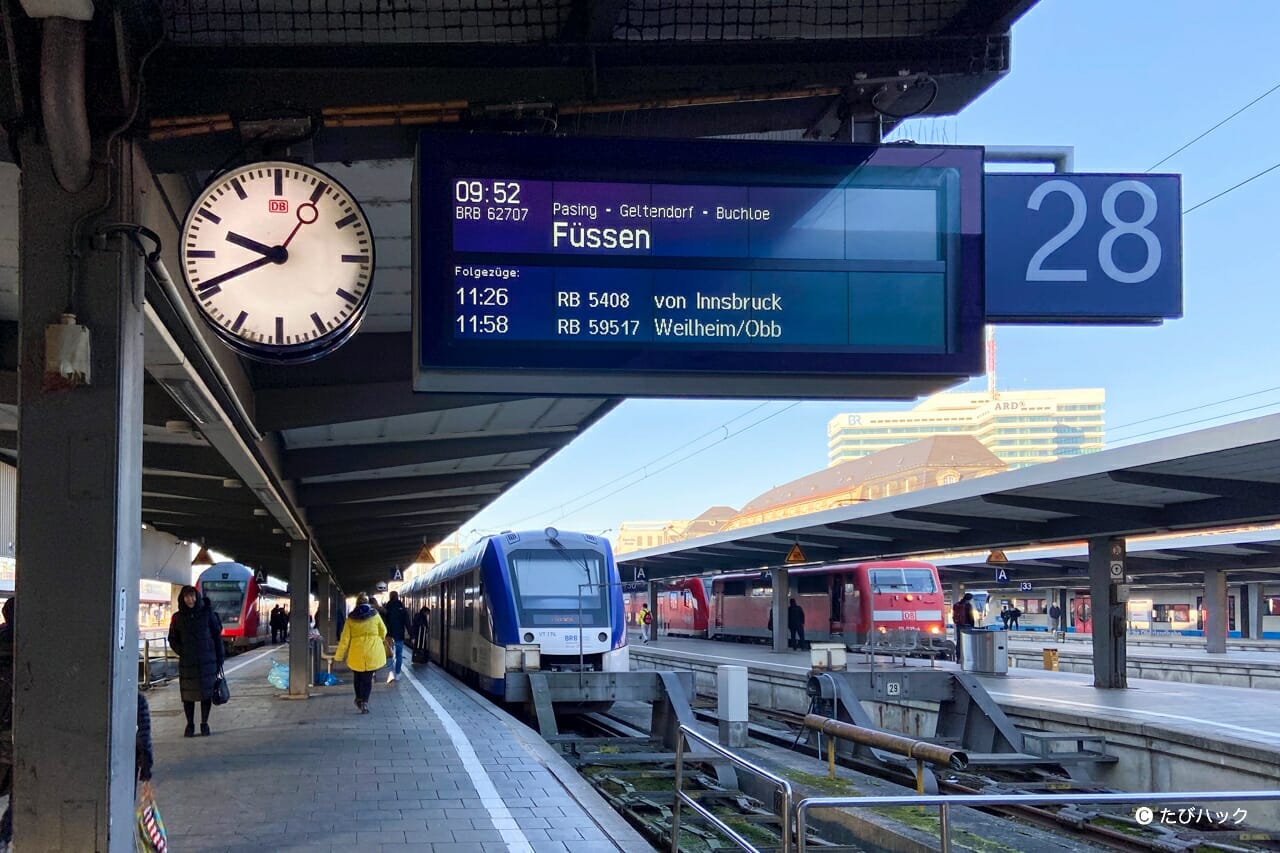 ドイツ ミュンヘン駅の時計
